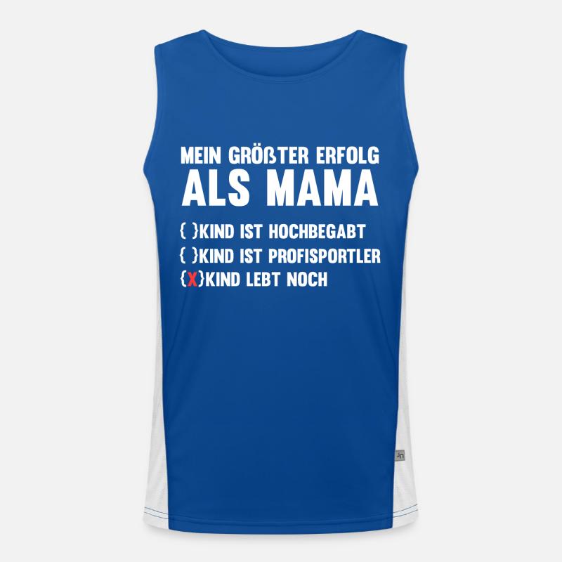 Mutter Muttertag Mama Funktionelles Kontrast-Tank Top für Männer 