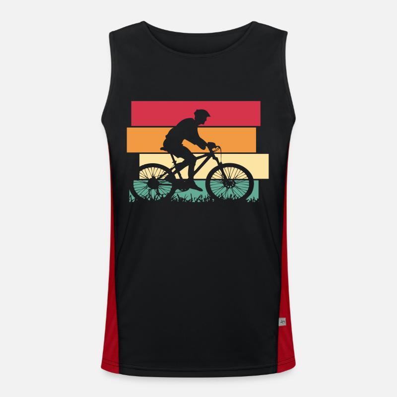 Vélo VTT Rétro Débardeur respirant contrasté Homme 