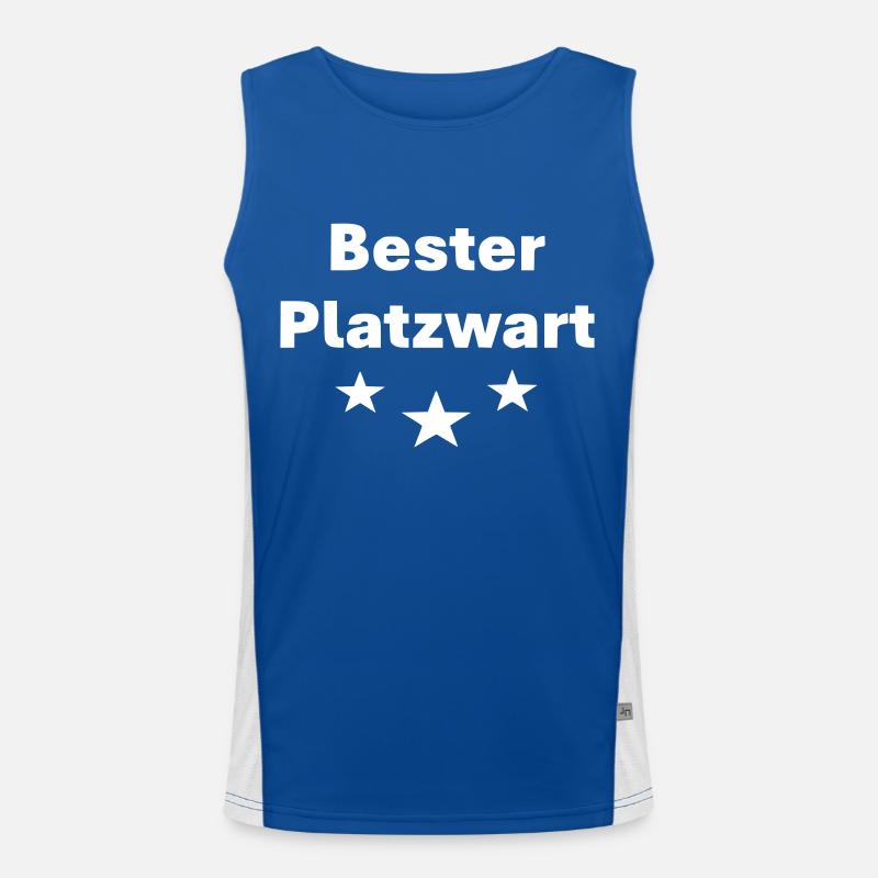 Bester Platzwart Funktionelles Kontrast-Tank Top für Männer 