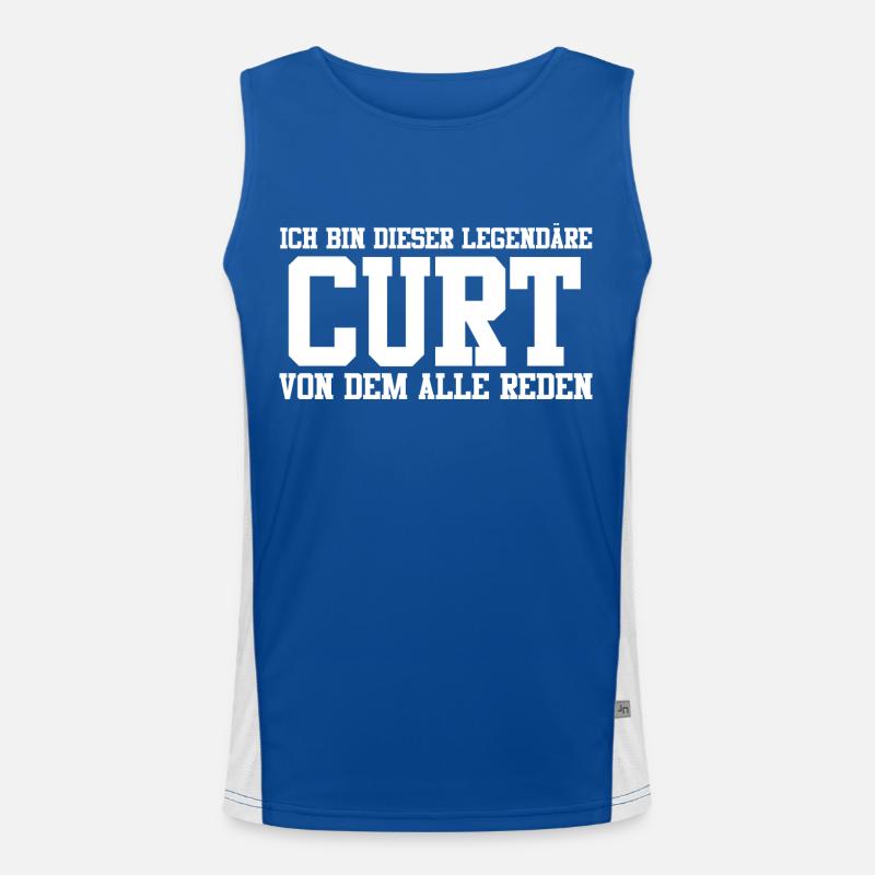 Curt Name Design Funktionelles Kontrast-Tank Top für Männer 