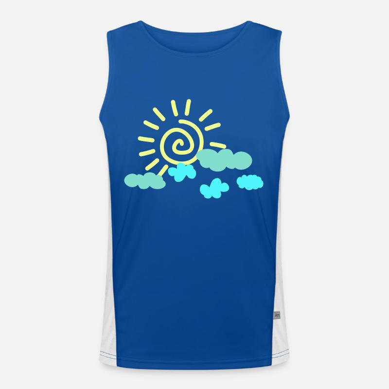 Sun Sky Men's Functional Contrast Tank Top 
