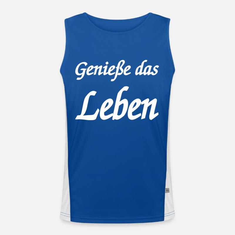 Leben Funktionelles Kontrast-Tank Top für Männer 