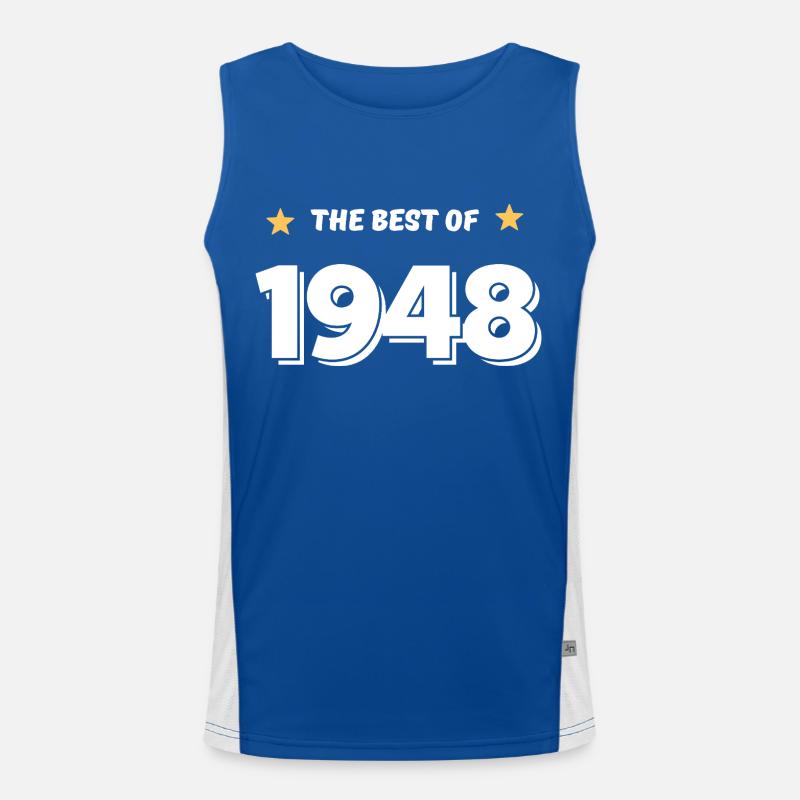 Das Beste von 1948 Funktionelles Kontrast-Tank Top für Männer 