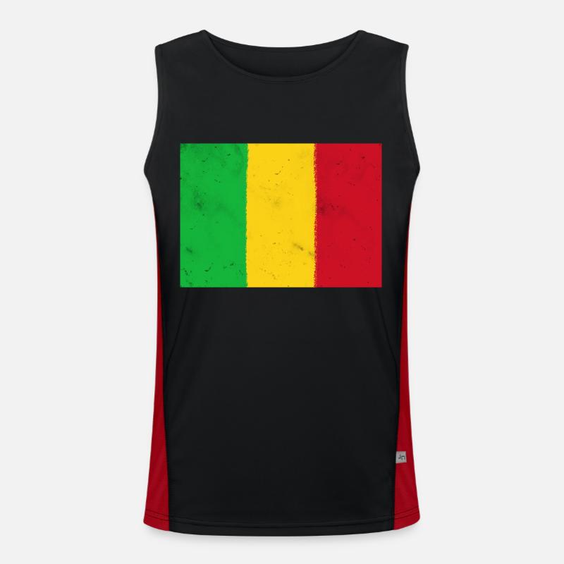 Drapeau du Mali Débardeur respirant contrasté Homme 