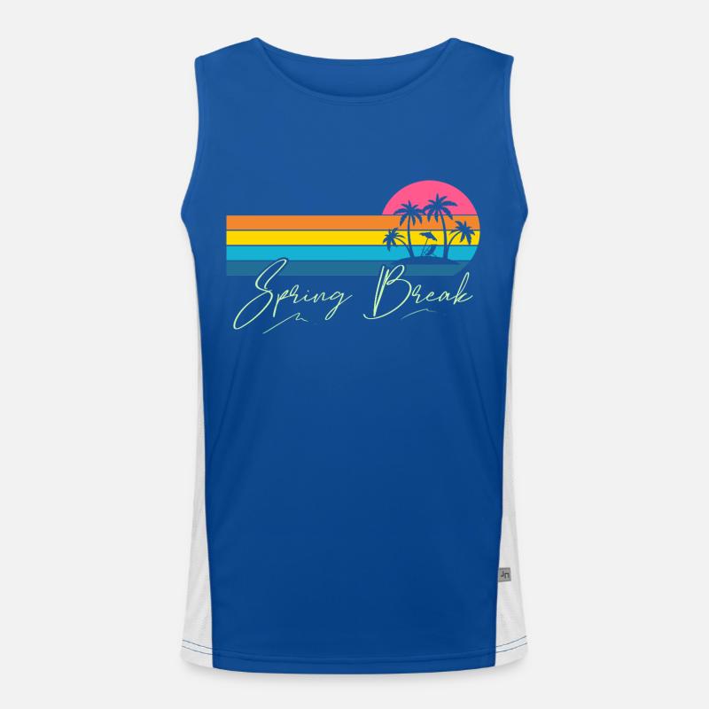 Spring Break Funktionelles Kontrast-Tank Top für Männer 