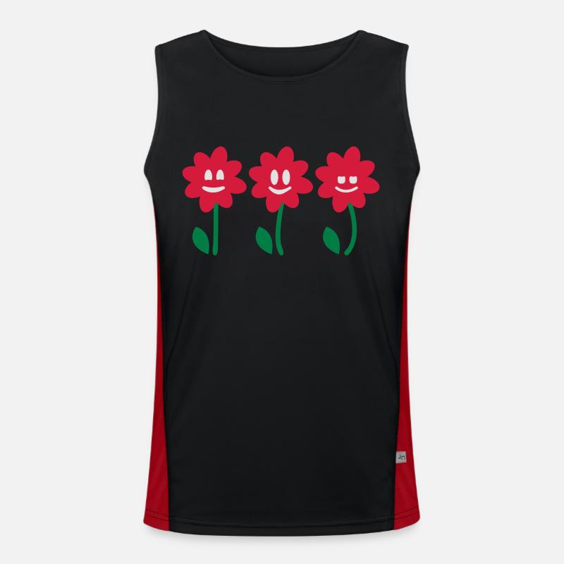 3 Flowers 3 Men's Functional Contrast Tank Top 