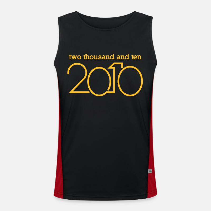 Willkommen bis 2010 Funktionelles Kontrast-Tank Top für Männer 