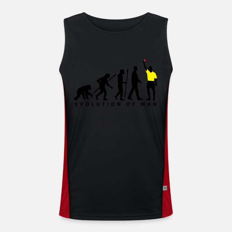 Evolution Schiedsrichter 12_2017-02.eps Funktionelles Kontrast-Tank Top für Männer 