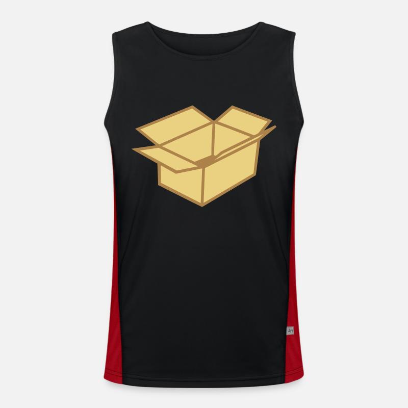 Karton Funktionelles Kontrast-Tank Top für Männer 