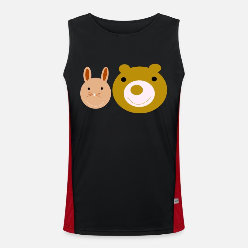 Hase und Baer Funktionelles Kontrast-Tank Top für Männer 