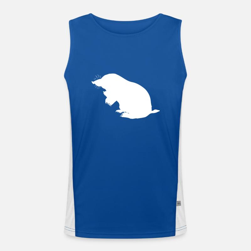 Mole Nature Retro Logo Débardeur respirant contrasté Homme 