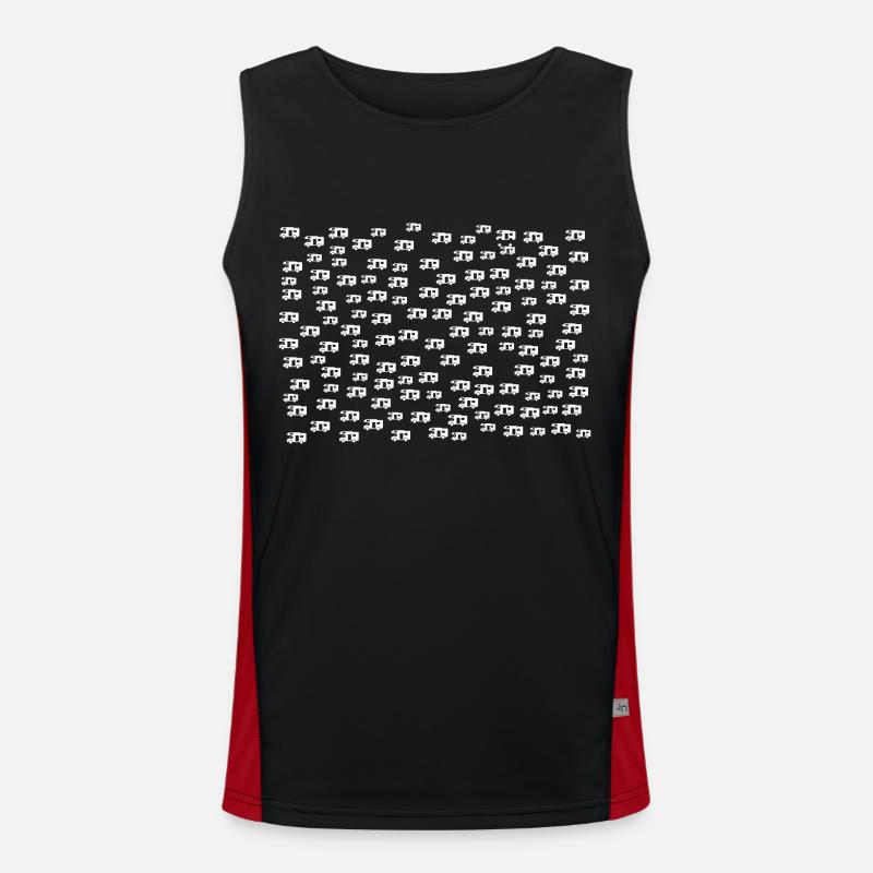 Wohnmobile klein weiss querformat Funktionelles Kontrast-Tank Top für Männer 