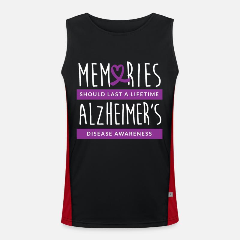 Alzheimer Demenz Funktionelles Kontrast-Tank Top für Männer 