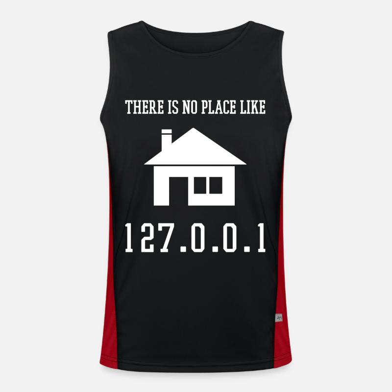 Programmierung Es gibt keinen Ort wie 127.0.0.1 Funktionelles Kontrast-Tank Top für Männer 