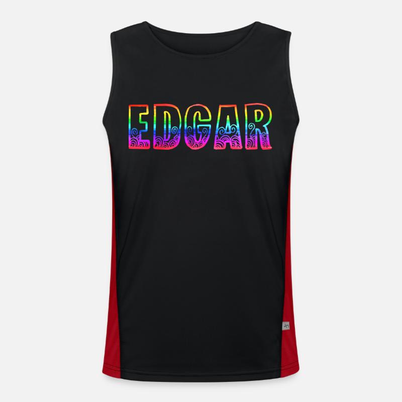 edgar rs regenbogen Funktionelles Kontrast-Tank Top für Männer 
