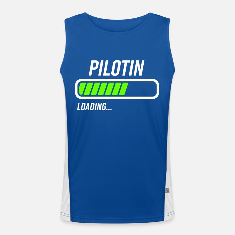 Pilotin Loading Ladebalken Funktionelles Kontrast-Tank Top für Männer 