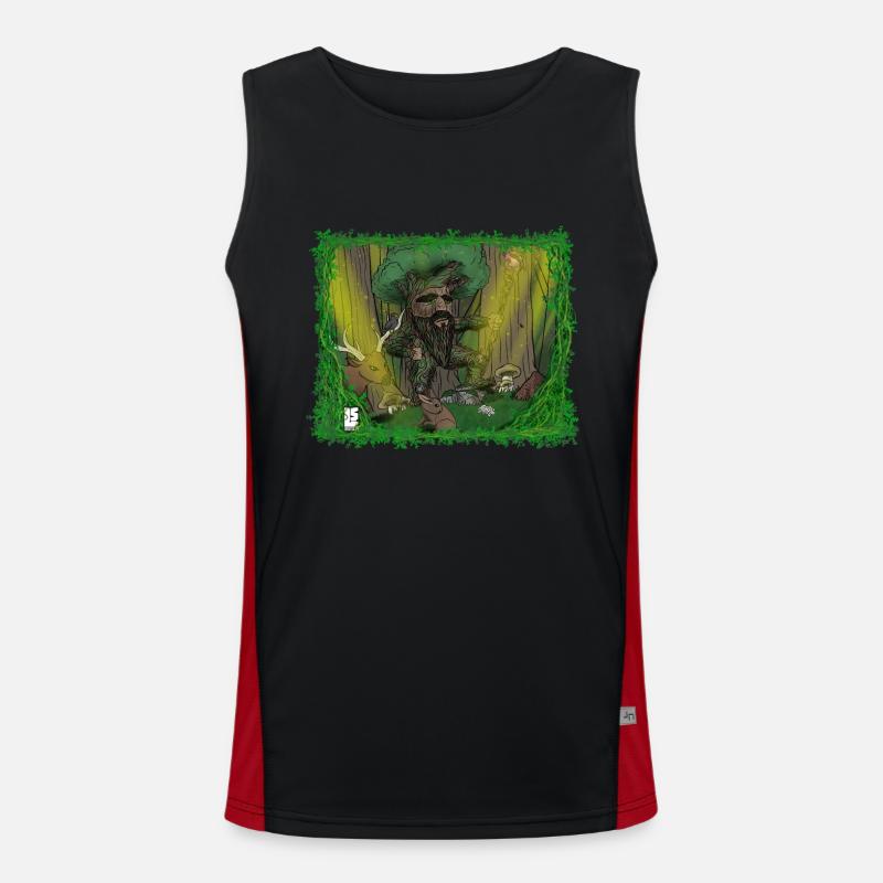 Waldwächter Funktionelles Kontrast-Tank Top für Männer 