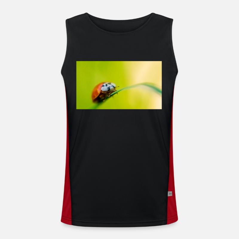 Marienkäfer Funktionelles Kontrast-Tank Top für Männer 