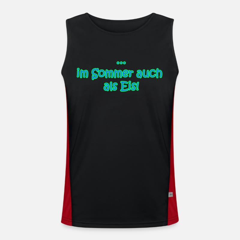 ... im Sommer auch als Ein! Funktionelles Kontrast-Tank Top für Männer 