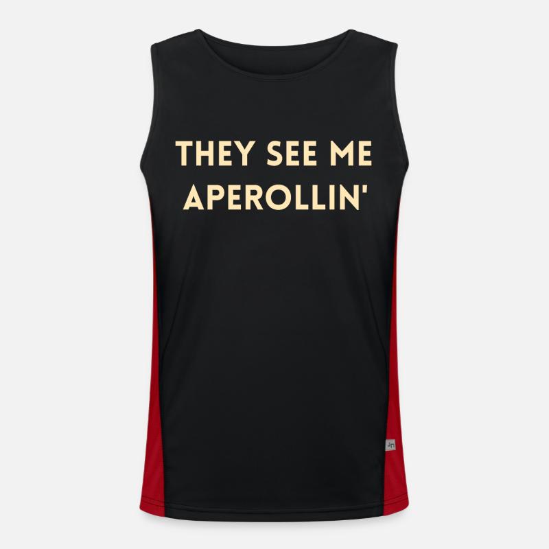 Cocktail lover Aperitif Men's Functional Contrast Tank Top 