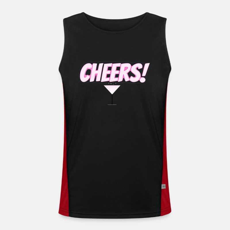 Cheers Funktionelles Kontrast-Tank Top für Männer 