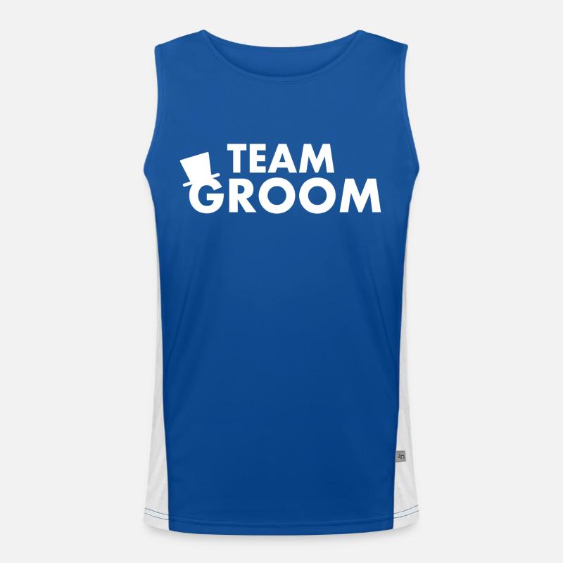 Team groom Débardeur respirant contrasté Homme 