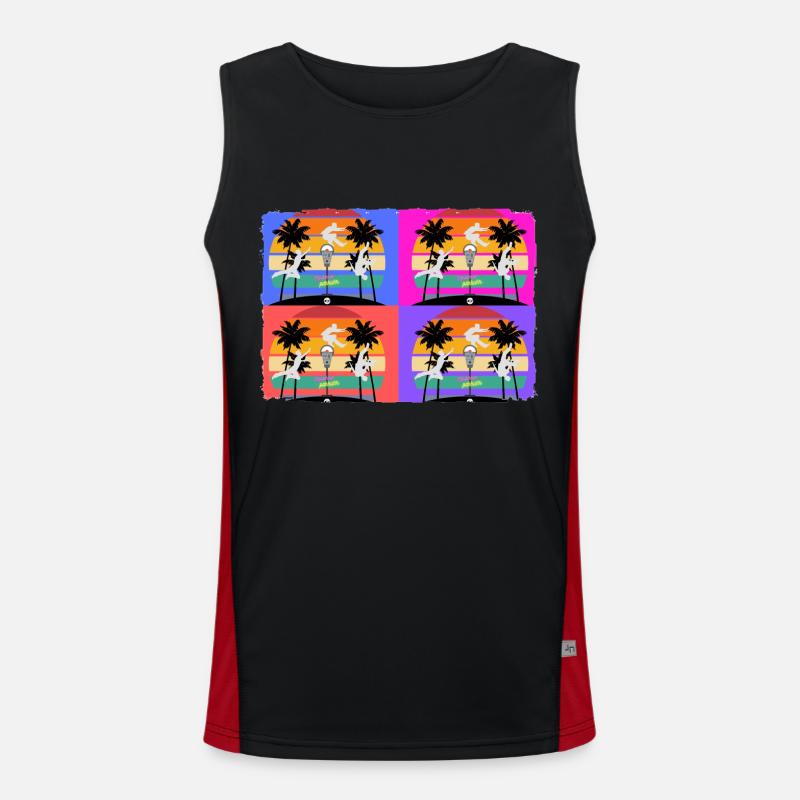 Obstacle course vs obstacle parking meter Men's Functional Contrast Tank Top 