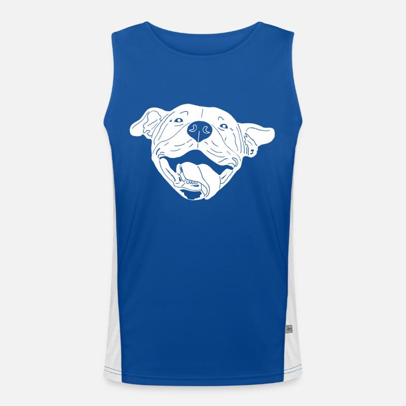 Hund Funktionelles Kontrast-Tank Top für Männer 