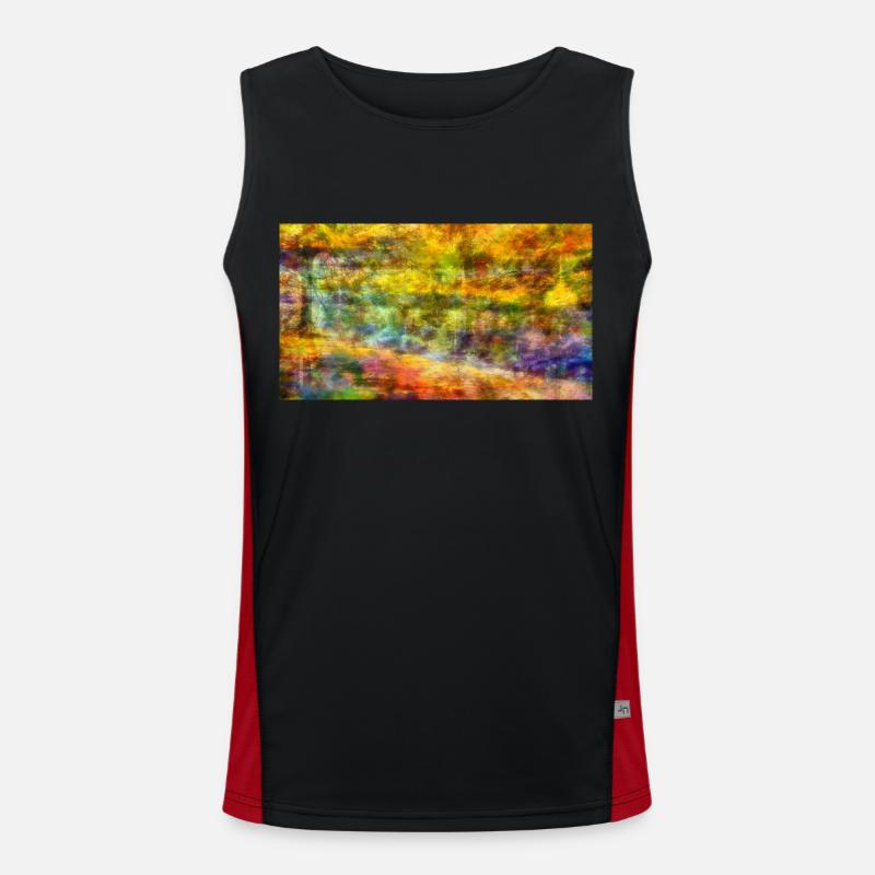 Herbst Funktionelles Kontrast-Tank Top für Männer 