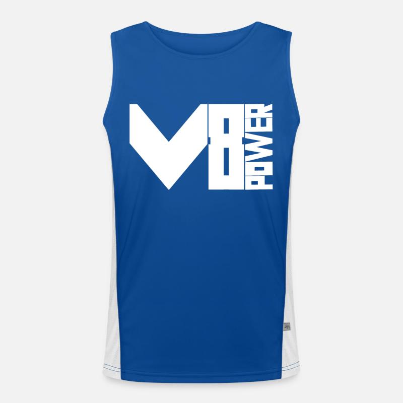 V8 power Men's Functional Contrast Tank Top 
