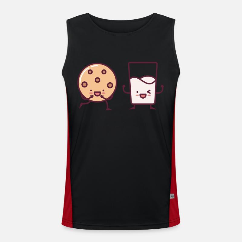 Biscuits au chocolat de Noël Débardeur respirant contrasté Homme 