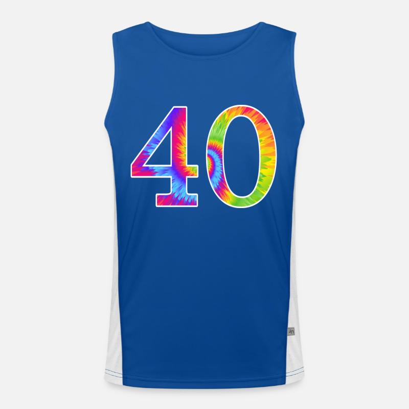 40 vierzig Funktionelles Kontrast-Tank Top für Männer 