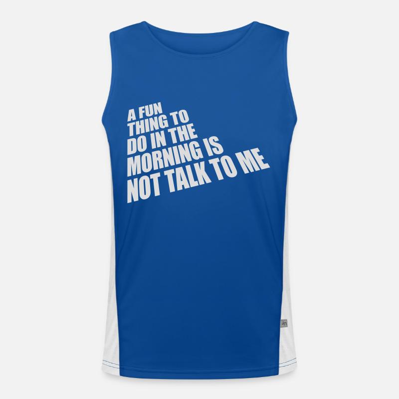 ne me parle pas Débardeur respirant contrasté Homme 