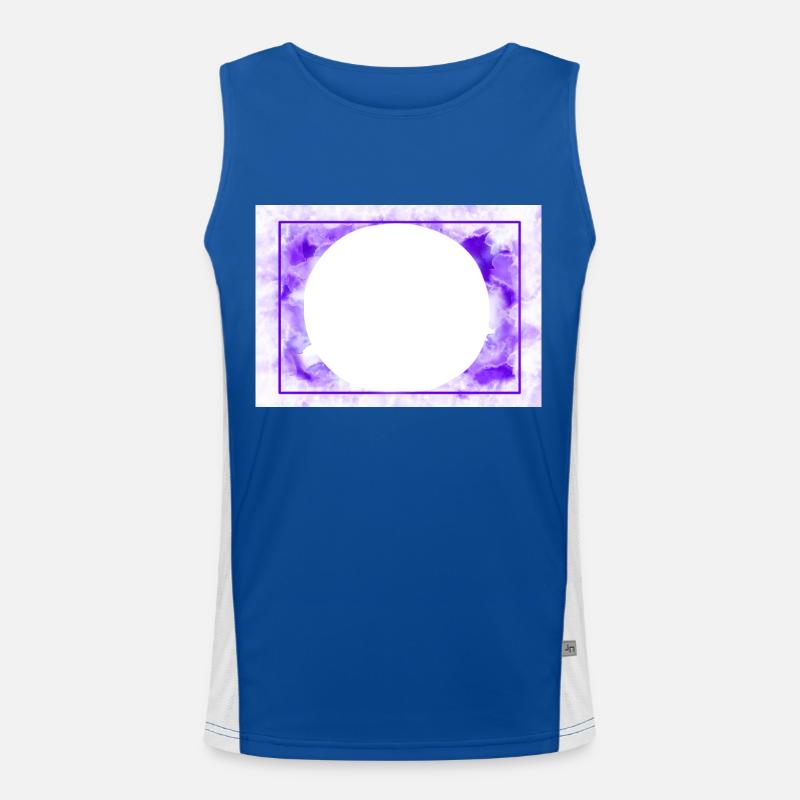 zenaText Funktionelles Kontrast-Tank Top für Männer 