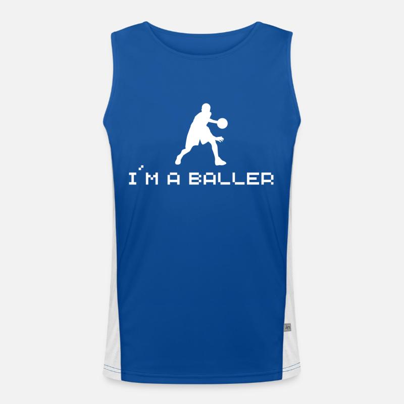 I m a Baller Funktionelles Kontrast-Tank Top für Männer 