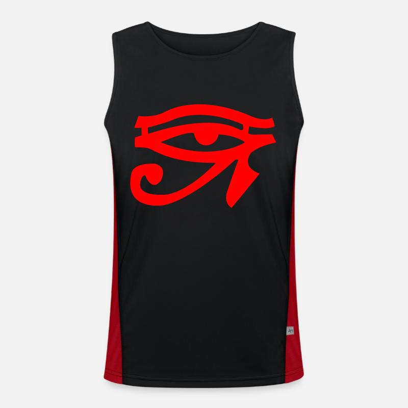 eye oudja01 Konvertiert Funktionelles Kontrast-Tank Top für Männer 