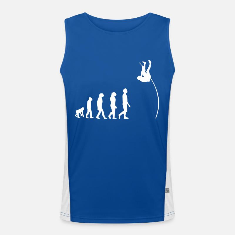 Pole vault evolution Men's Functional Contrast Tank Top 