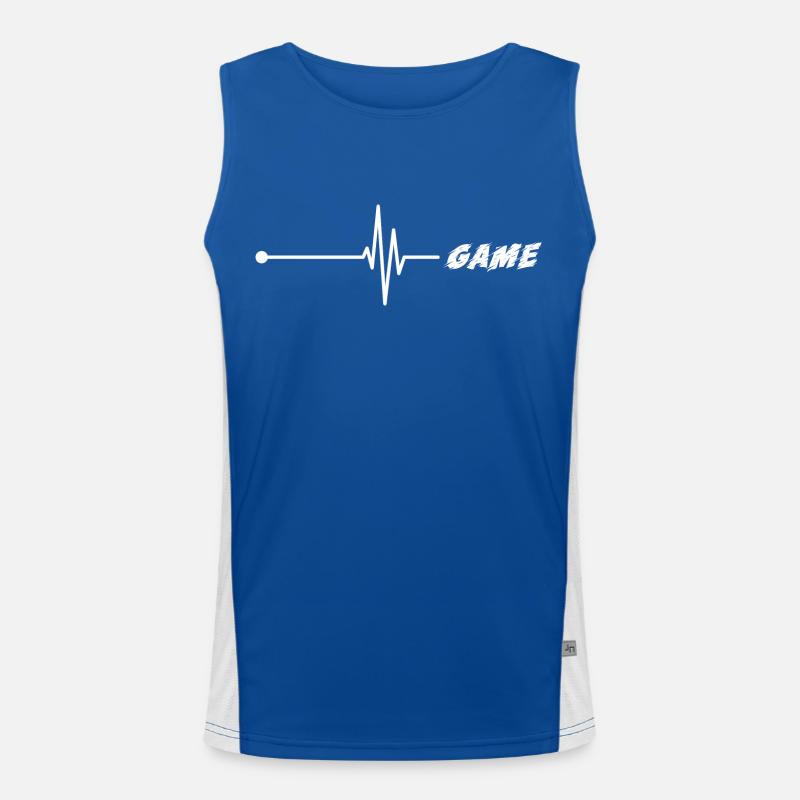 Game Gaming PC Men's Functional Contrast Tank Top 