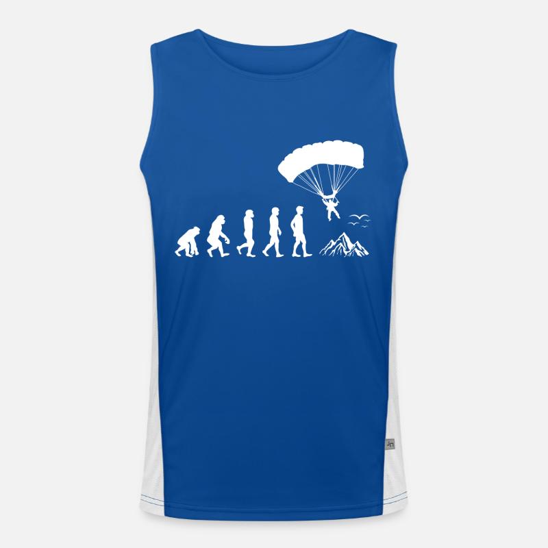 Parachute Parachute Parachute Parachutisme Évolution Débardeur respirant contrasté Homme 