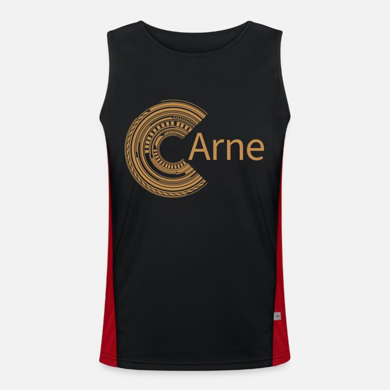Für Arne Funktionelles Kontrast-Tank Top für Männer 