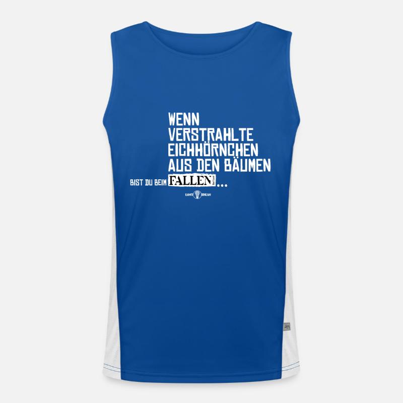 Verstrahlte Eichhörnchen Funktionelles Kontrast-Tank Top für Männer 