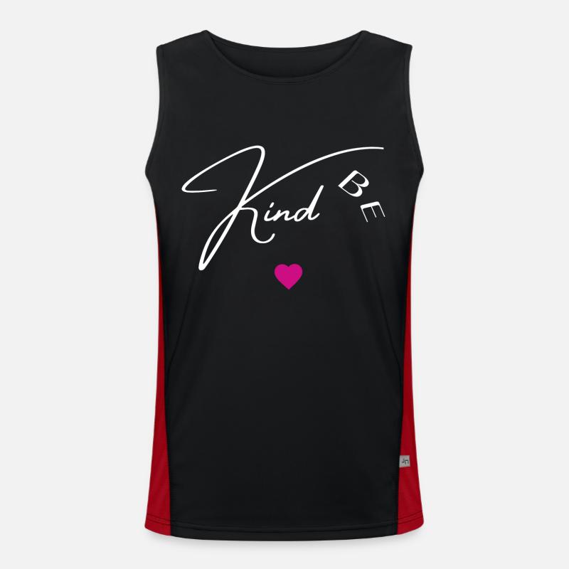 Seien Sie nett Funktionelles Kontrast-Tank Top für Männer 