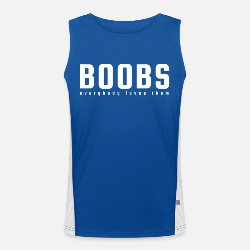 Boobs Men's Functional Contrast Tank Top 