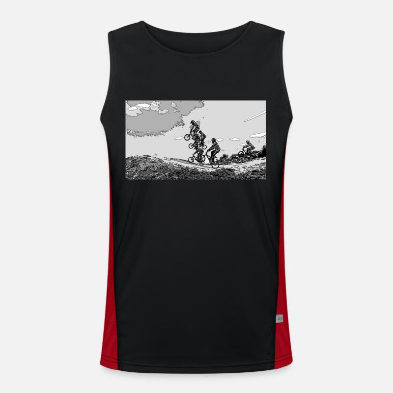 BMX (Begriffsklärung Funktionelles Kontrast-Tank Top für Männer 