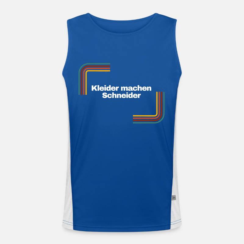 Kleider machen Schneider | Shirt, Geschenk Funktionelles Kontrast-Tank Top für Männer 