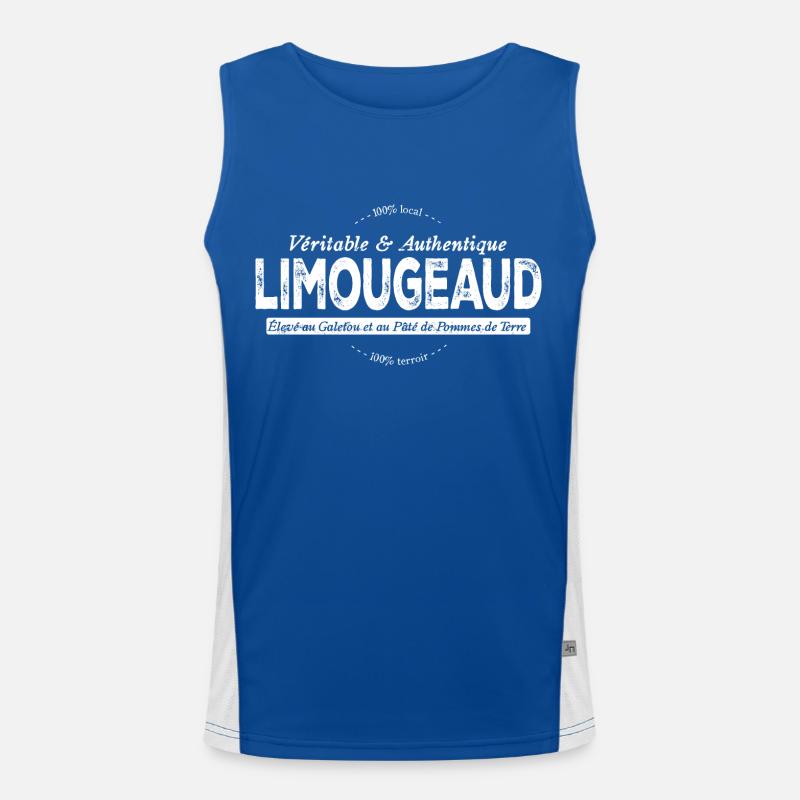 Limougeaud de Limoges Débardeur respirant contrasté Homme 