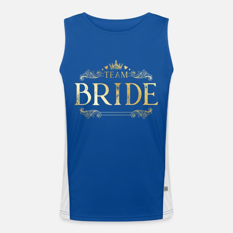 Team Bride Men's Functional Contrast Tank Top 