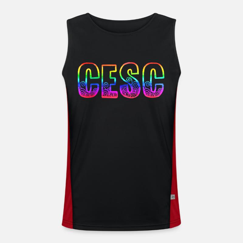 cesc rs regenbogen Funktionelles Kontrast-Tank Top für Männer 