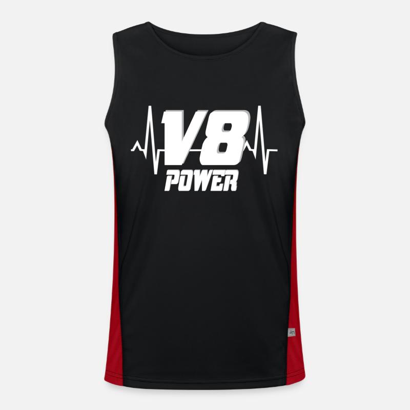 V8 Funktionelles Kontrast-Tank Top für Männer 