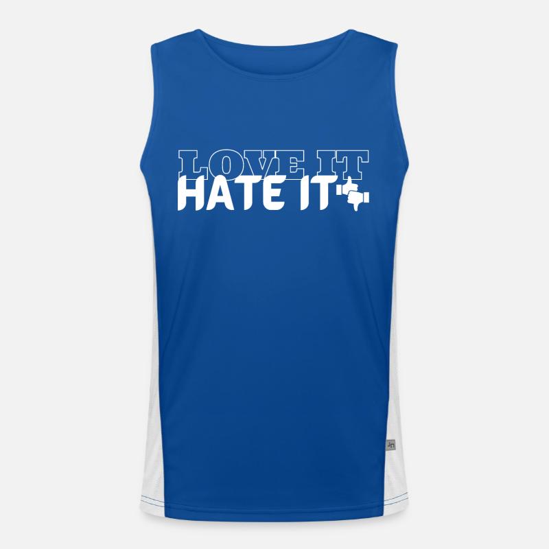 Love it Hate it Men's Functional Contrast Tank Top 
